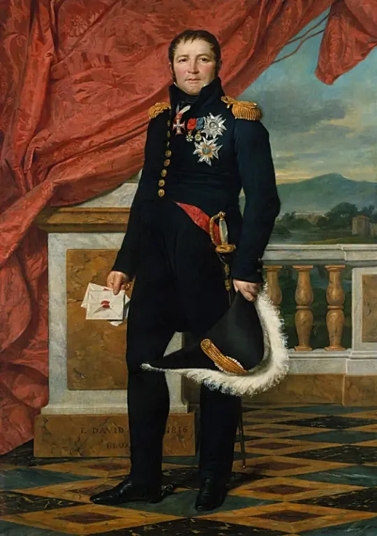 Jacques-Louis David | Étienne Maurice Gérard - 1816 | Indrammet kunsttryk | Klassicisme | formida