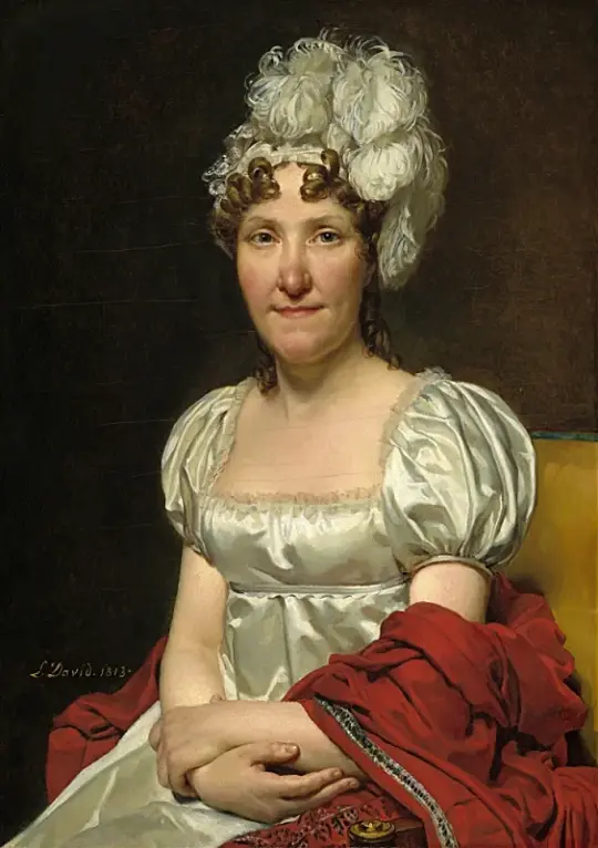 Jacques-Louis David | Madame David - 1813 | Indrammet kunsttryk | Klassicisme | formida