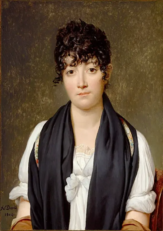 Jacques-Louis David | Suzanne le Peletier De Saint-Fargeau - 1788 | Indrammet kunsttryk | Klassicisme | formida
