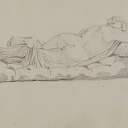 Jacques-Louis David | Hermafrodit - 1780 | Indrammet kunsttryk | Klassicisme | formida