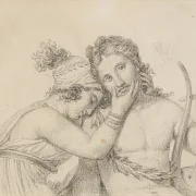 Jacques-Louis David | Orpheus und Eurydike - 1817 | Gerahmter Kunstdruck | Klassizismus | formida