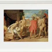 Jean-Auguste Dominique Ingres – Achilles empfängt in seinem Zelt die Gesandten von Agamemnon 1801 | Giclée Kunstdruck gerahmt
