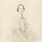 Jean Auguste Dominique Ingres | Madame Paul Meurice - 1843 | Indrammet kunsttryk | Klassicisme | formida