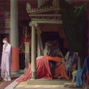 Jean-Auguste Dominique Ingres – Antiochus und Stratonike 1829 | Giclée Kunstdruck gerahmt