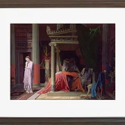 Jean-Auguste Dominique Ingres – Antiochus und Stratonike 1829 | Giclée Kunstdruck gerahmt