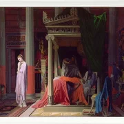 Jean-Auguste Dominique Ingres – Antiochus und Stratonike 1829 | Giclée Kunstdruck gerahmt