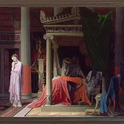 Jean-Auguste Dominique Ingres – Antiochus und Stratonike 1829 | Giclée Kunstdruck gerahmt