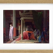 Jean-Auguste Dominique Ingres – Antiochus und Stratonike 1829 | Giclée Kunstdruck gerahmt