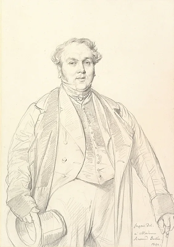 Jean Auguste Dominique Ingres | Armand Bertin - 1842 | Indrammet kunsttryk | Klassicisme | formida