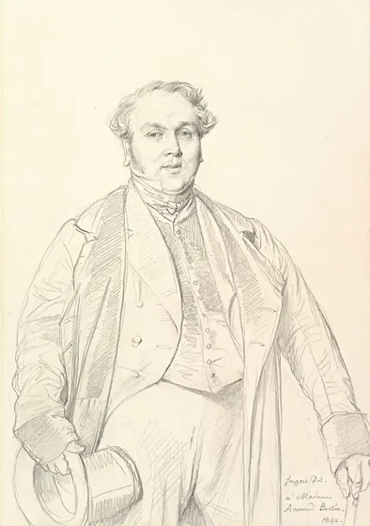 Jean Auguste Dominique Ingres | Armand Bertin - 1842 | Indrammet kunsttryk | Klassicisme | formida