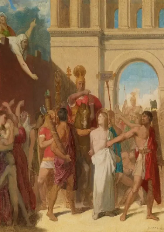 Jean Auguste Dominique Ingres | Sankt Symphorians martyrium - 1827 | Indrammet kunsttryk | Klassicisme | formida