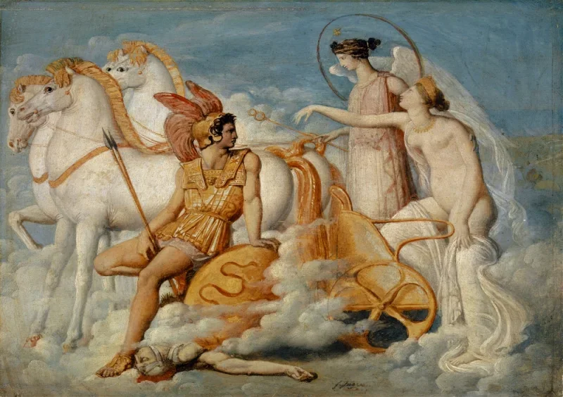Jean Auguste Dominique Ingres | Venus vender tilbage til Olympen - 1803 | Indrammet kunsttryk | Klassicisme | formida