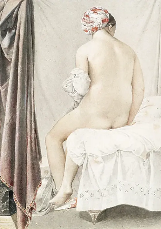 Jean Auguste Dominique Ingres | Baderen - 1808 | Indrammet kunsttryk | Klassicisme | formida