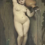 Jean-Auguste Dominique Ingres – Der Frühling  1856 | Giclée Kunstdruck gerahmt