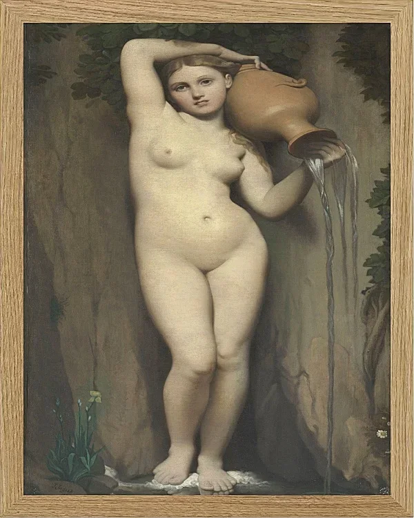 Jean-Auguste Dominique Ingres – Der Frühling  1856 | Giclée Kunstdruck gerahmt