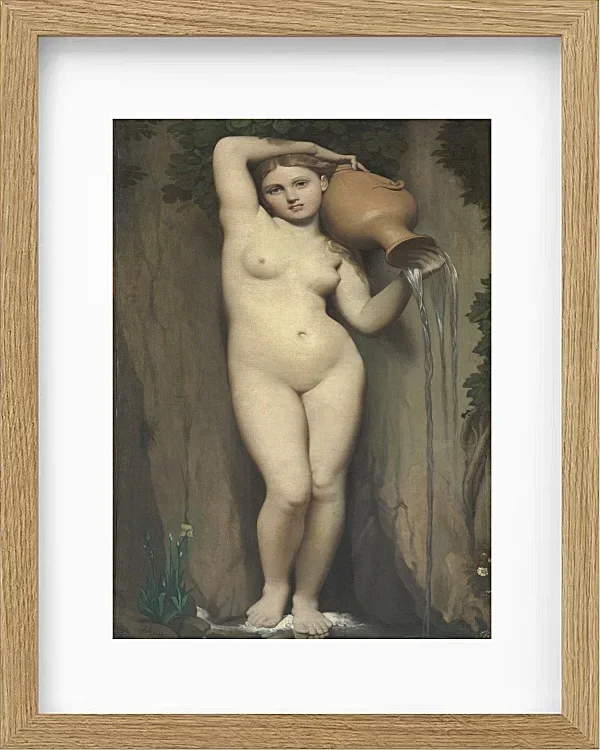 Jean-Auguste Dominique Ingres – Der Frühling  1856 | Giclée Kunstdruck gerahmt