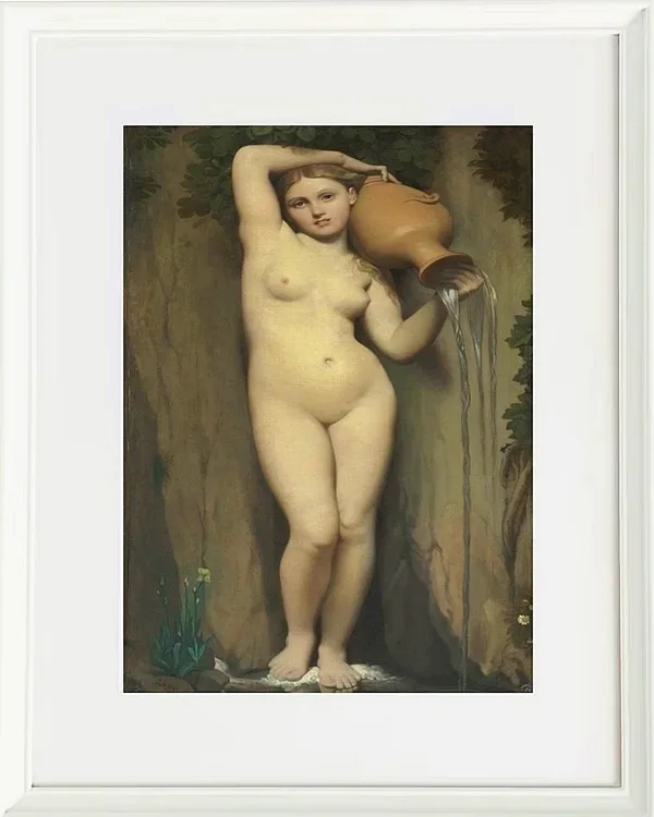 Jean-Auguste Dominique Ingres – Der Frühling  1856 | Giclée Kunstdruck gerahmt