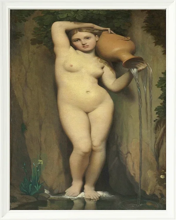 Jean-Auguste Dominique Ingres – Der Frühling  1856 | Giclée Kunstdruck gerahmt