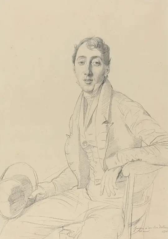 Jean-Auguste Dominique Ingres | Dr. Louis Martinet - 1826 | Gerahmter Kunstdruck | Klassizismus | formida