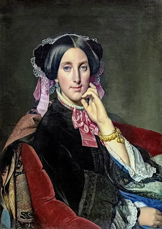 Jean Auguste Dominique Ingres | Madame Gonse - 1852 | Indrammet kunsttryk | Klassicisme | formida