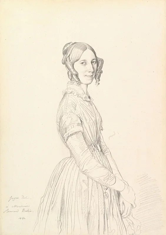 Jean-Auguste Dominique Ingres | Madame Armand Bertin - 1843 | Gerahmter Kunstdruck | Klassizismus | formida