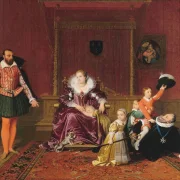Jean-Auguste Dominique Ingres – Heinrich IV spielt mit seinen Kindern  1810 | Giclée Kunstdruck gerahmt