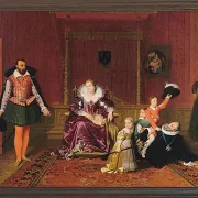 Jean-Auguste Dominique Ingres – Heinrich IV spielt mit seinen Kindern  1810 | Giclée Kunstdruck gerahmt