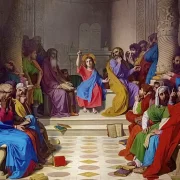 Jean Auguste Dominique Ingres | Jesus blandt lægerne - 1804 | Indrammet kunsttryk | Klassicisme | formida