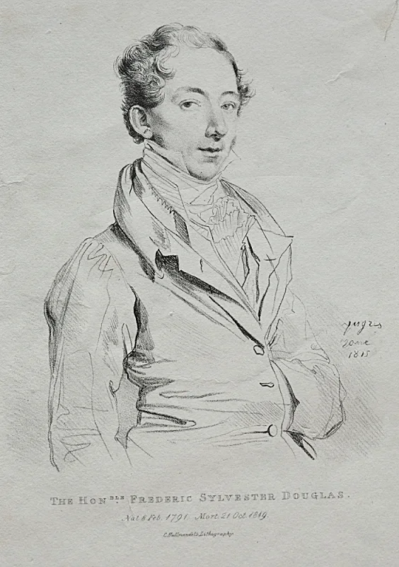 Jean Auguste Dominique Ingres | Frederic Sylvester Douglas - 1815 | Indrammet kunsttryk | Klassicisme | formida