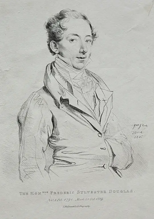 Jean Auguste Dominique Ingres | Frederic Sylvester Douglas - 1815 | Indrammet kunsttryk | Klassicisme | formida