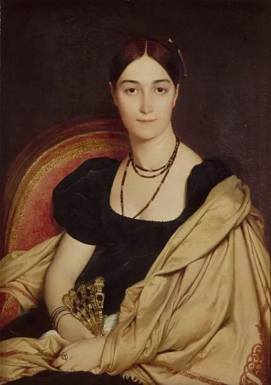 Jean Auguste Dominique Ingres | Madame Duvaucey - 1835 | Indrammet kunsttryk | Klassicisme | formida