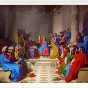 Jean-Auguste Dominique Ingres – Jesus unter den Ärzten  1804 | Giclée Kunstdruck gerahmt