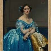 Jean-Auguste Dominique Ingres – Josephine Eleonore Marie Pauline de Gala  1845 | Giclée Kunstdruck gerahmt
