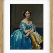 Jean-Auguste Dominique Ingres – Josephine Eleonore Marie Pauline de Gala  1845 | Giclée Kunstdruck gerahmt