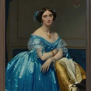 Jean-Auguste Dominique Ingres – Josephine Eleonore Marie Pauline de Gala  1845 | Giclée Kunstdruck gerahmt