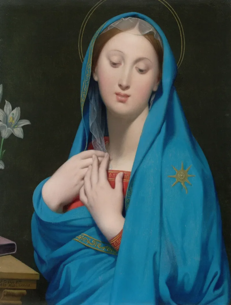 Jean-Auguste Dominique Ingres – Jungfrau der Adoption  1820 | Giclée Kunstdruck gerahmt