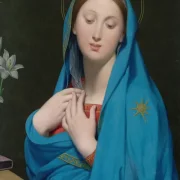Jean-Auguste Dominique Ingres – Jungfrau der Adoption  1820 | Giclée Kunstdruck gerahmt