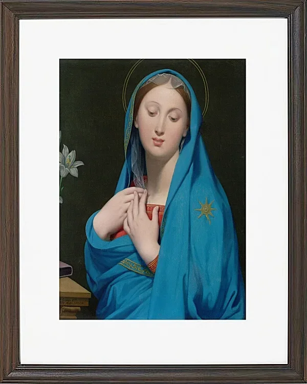 Jean-Auguste Dominique Ingres – Jungfrau der Adoption  1820 | Giclée Kunstdruck gerahmt