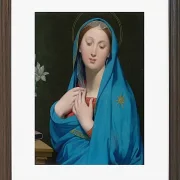 Jean-Auguste Dominique Ingres – Jungfrau der Adoption  1820 | Giclée Kunstdruck gerahmt