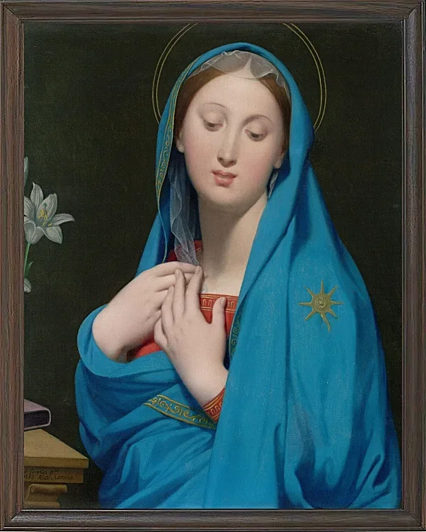 Jean-Auguste Dominique Ingres – Jungfrau der Adoption  1820 | Giclée Kunstdruck gerahmt