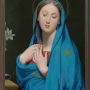 Jean-Auguste Dominique Ingres – Jungfrau der Adoption  1820 | Giclée Kunstdruck gerahmt