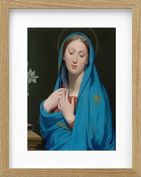 Jean-Auguste Dominique Ingres – Jungfrau der Adoption  1820 | Giclée Kunstdruck gerahmt