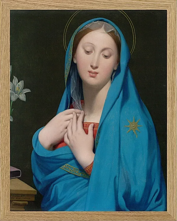 Jean-Auguste Dominique Ingres – Jungfrau der Adoption  1820 | Giclée Kunstdruck gerahmt