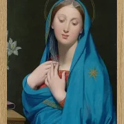 Jean-Auguste Dominique Ingres – Jungfrau der Adoption  1820 | Giclée Kunstdruck gerahmt