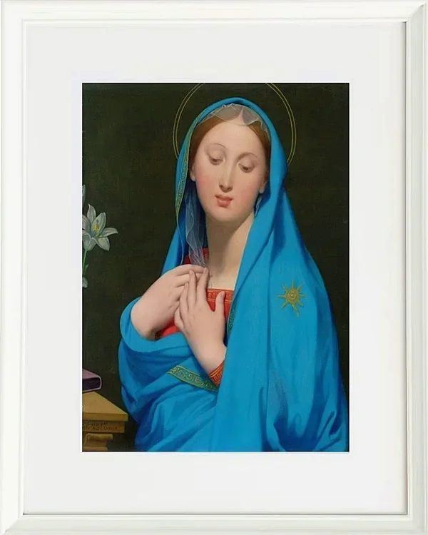 Jean-Auguste Dominique Ingres – Jungfrau der Adoption  1820 | Giclée Kunstdruck gerahmt
