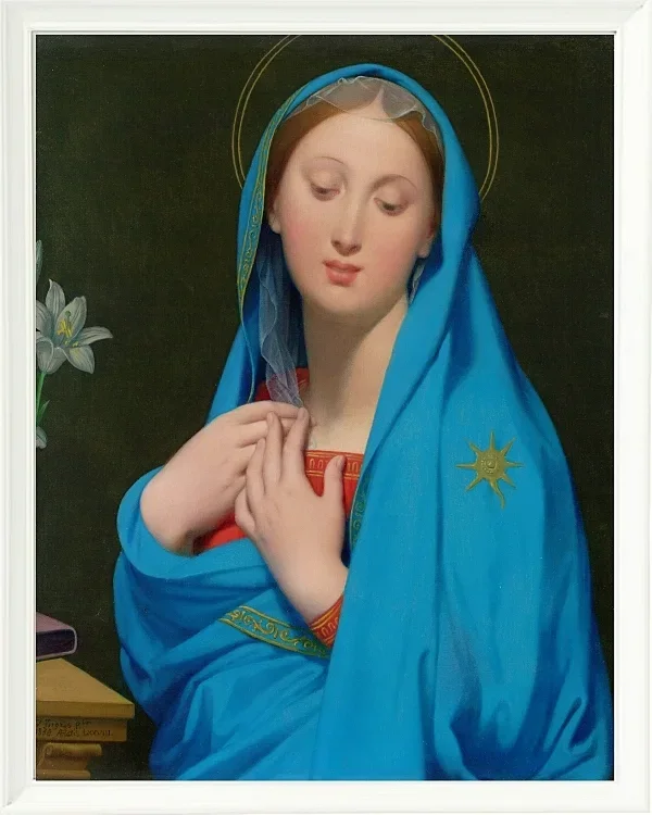 Jean-Auguste Dominique Ingres – Jungfrau der Adoption  1820 | Giclée Kunstdruck gerahmt