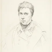 Jean Auguste Dominique Ingres | Selvportræt - 1822 | Indrammet kunsttryk | Klassicisme | formida
