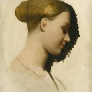 Jean-Auguste Dominique Ingres – Madame Edmond  1831 | Giclée Kunstdruck gerahmt