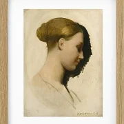 Jean-Auguste Dominique Ingres – Madame Edmond  1831 | Giclée Kunstdruck gerahmt