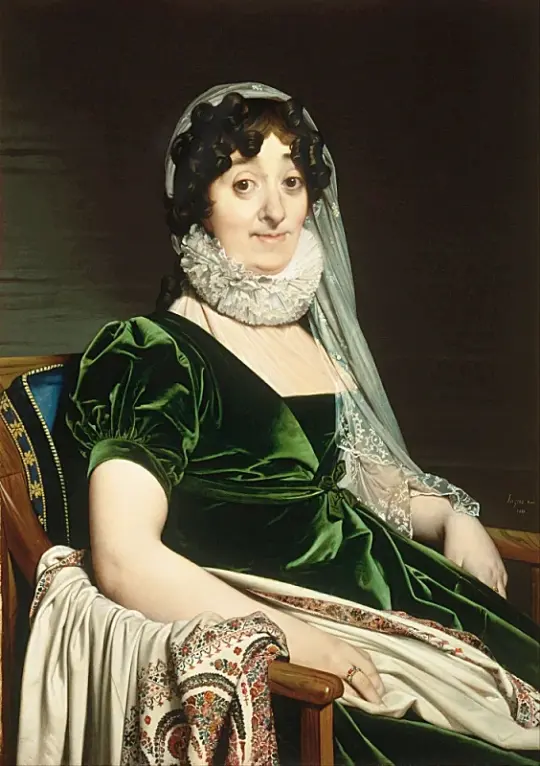 Jean Auguste Dominique Ingres | Grevinden af Tournon - 1810 | Indrammet kunsttryk | Klassicisme | formida
